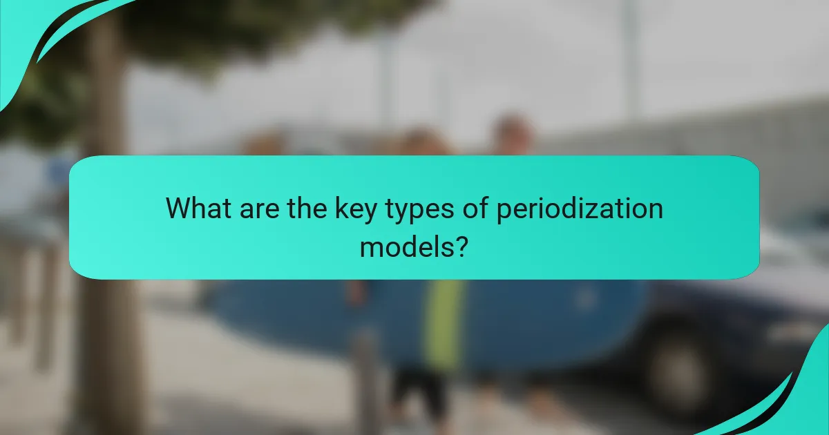 What are the key types of periodization models?